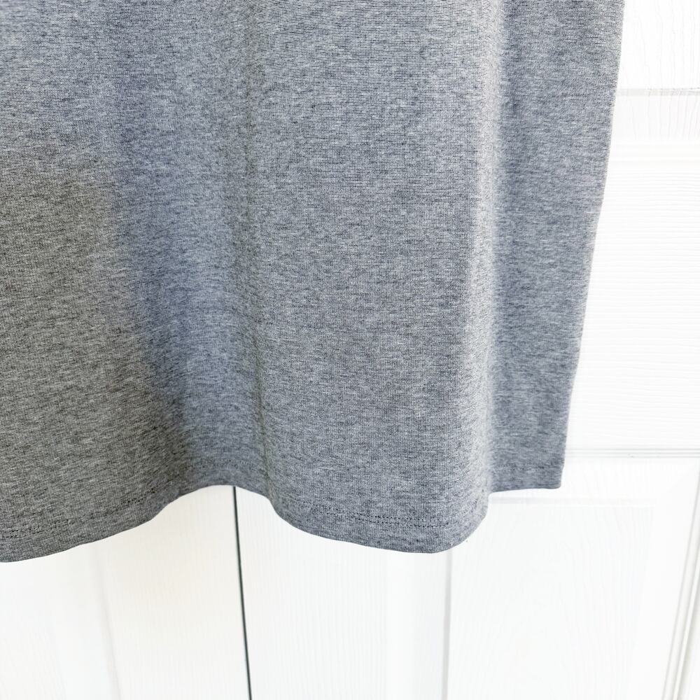 Sonnet James Quincy Dress Sheath Ponte Gray White Sleeve Minimalist Work Casual - Picture 4 of 6